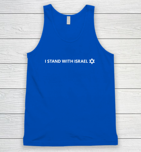 I Stand With Israel  Israeli Flag Jewish Star Of David Tank Top 3
