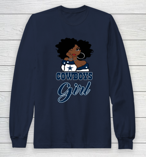 Dallas Cowboys Girl NFL Long Sleeve T-Shirt 4
