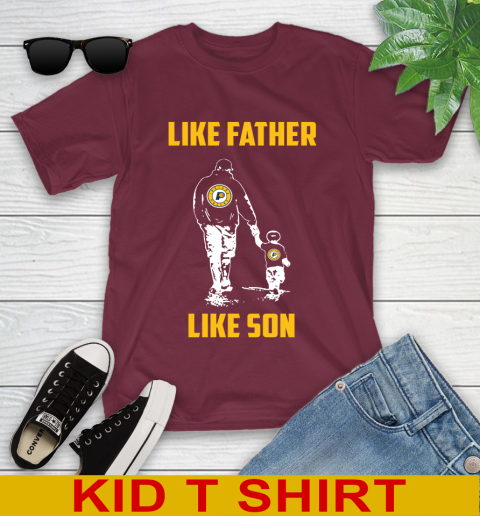 Indiana Pacers NBA Basketball Like Father Like Son Sports Youth T-Shirt 5
