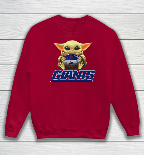 NFL Football New York Giants Baby Yoda Star Wars Sweatshirt 7
