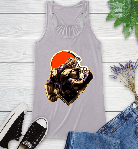 NFL Thanos Avengers Endgame Football Sports Cleveland Browns Racerback Tank 5
