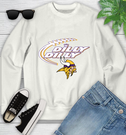 NFL Minnesota Vikings Dilly Dilly Football Sports Youth Sweatshirt