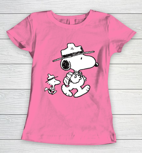 Funny Snoopy Woodstock Camping Women's T-Shirt 9
