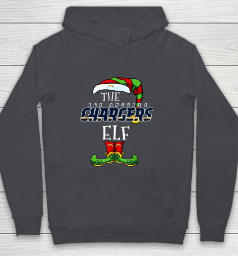 Los Angeles Chargers Christmas ELF Funny NFL Youth Hoodie 5