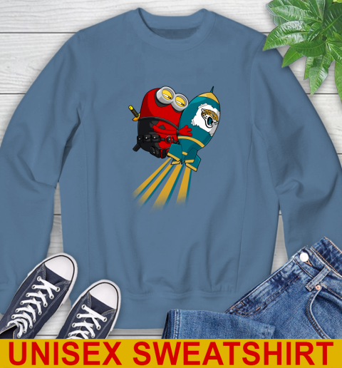 NFL Football Jacksonville Jaguars Deadpool Minion Marvel Shirt Sweatshirt 10
