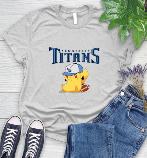 NFL Pikachu Football Tennessee Titans Women's T-Shirt