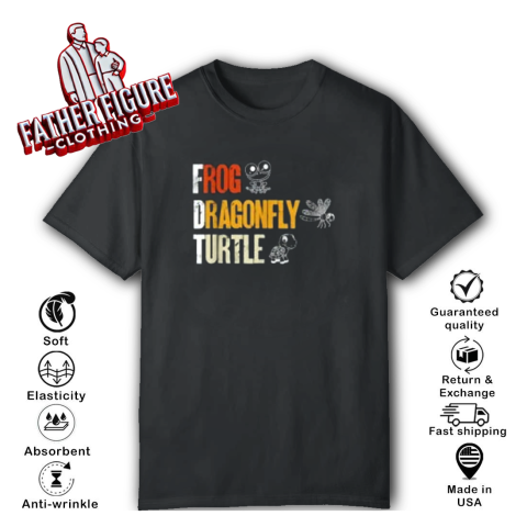 FDT Frog Dragonfly Turtle T-Shirt
