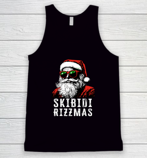 Skibidi Rizzmas Christmas Rizz Santa Claus Charisma Tank Top