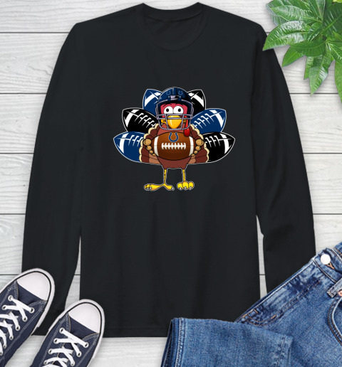 Indianapolis Colts Turkey Thanksgiving Day Long Sleeve T-Shirt 2