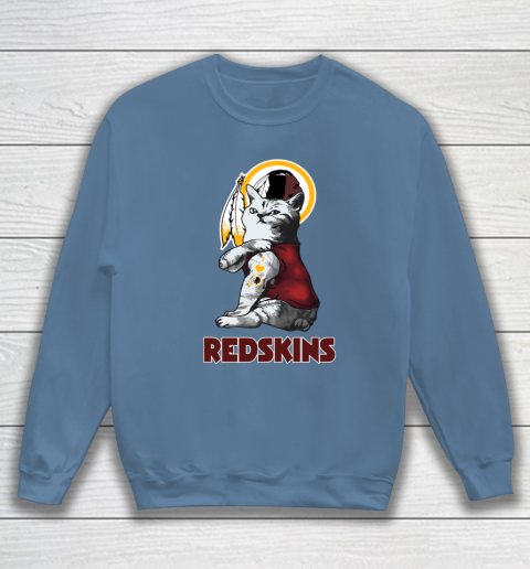 NFL Football My Cat Loves Washington Redskins Sweatshirt 6