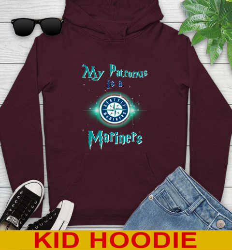 MLB Baseball Harry Potter My Patronus Is A Seattle Mariners Youth Hoodie 7