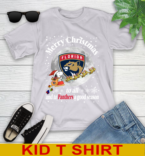 Florida Panthers Merry Christmas To All And To Panthers A Good Season NHL Hockey Sports Youth T-Shirt 4