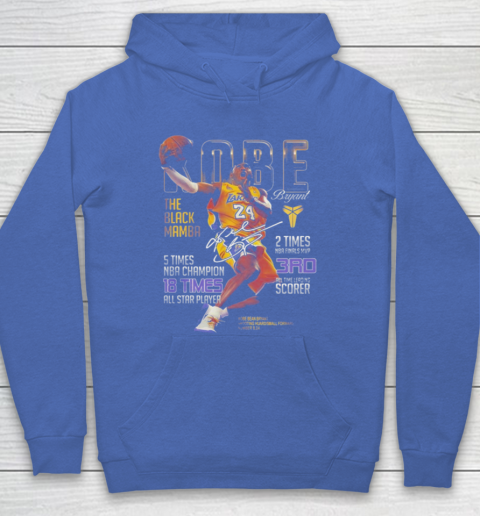 Kobe Bryant The Black Mamba 5 Times NBA Champions Signatures Hoodie 6