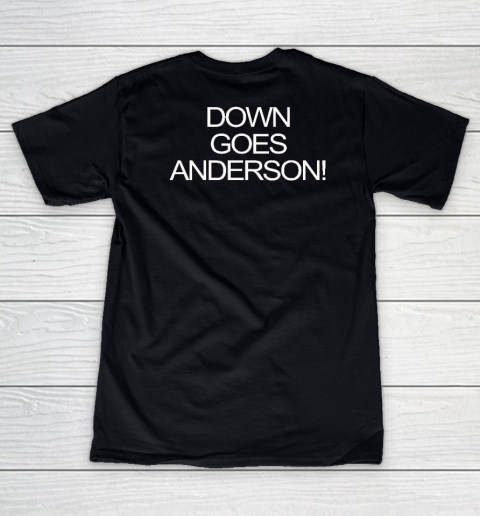Down Goes Anderson Women's V-Neck T-Shirt