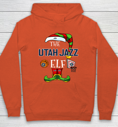 Utah Jazz Christmas ELF Funny NBA Hoodie 3