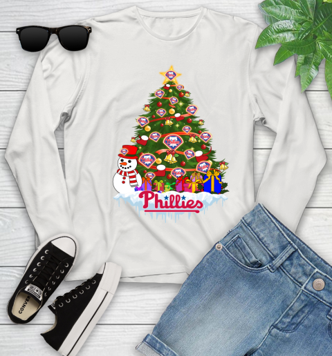 Philadelphia Phillies Merry Christmas MLB Baseball Sports Youth Long Sleeve 12