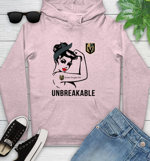 NHL Vegas Golden Knights Girl Unbreakable Hockey Sports Youth Hoodie 6