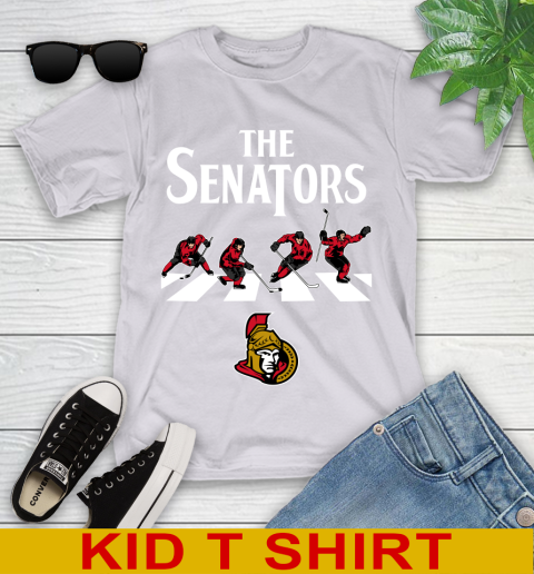 NHL Hockey Ottawa Senators The Beatles Rock Band Shirt Youth T-Shirt 4