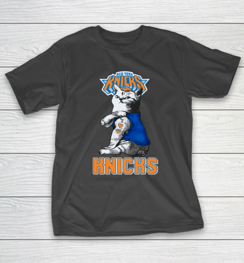 NBA Basketball My Cat Loves New York Knicks T-Shirt