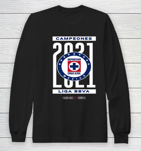 Football Cruz Azul Championship 2021 Long Sleeve T-Shirt