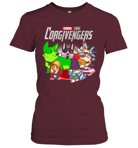 corgi avengers t shirt