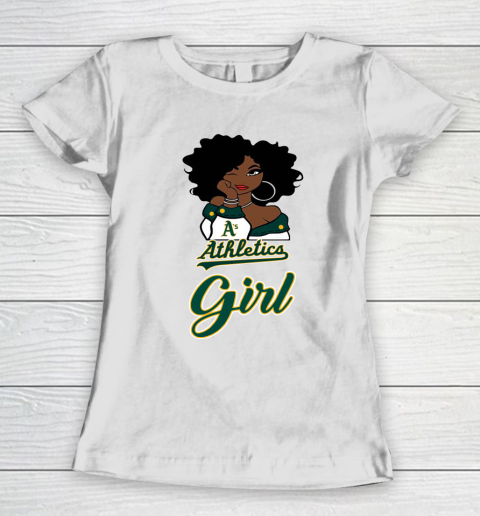 Oakland Athleticss Girl MLB Women's T-Shirt 3