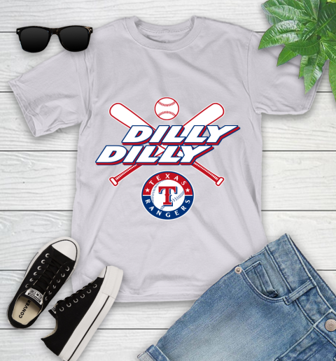MLB Texas Rangers Dilly Dilly Baseball Sports Youth T-Shirt 4
