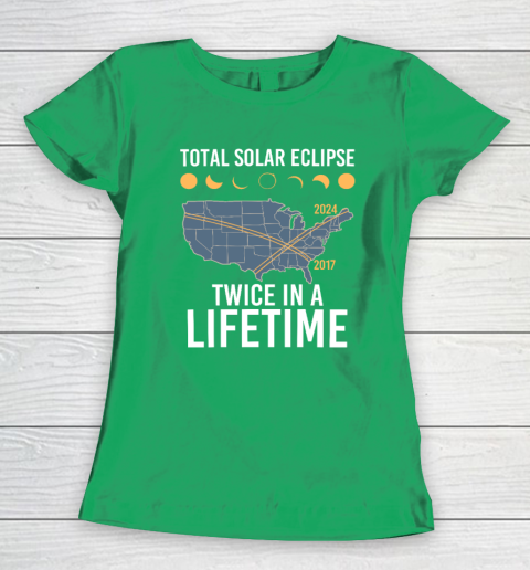 Twice In A Lifetime Solar Eclipse Shirt 2024 Total Eclipse Women's T-Shirt 4