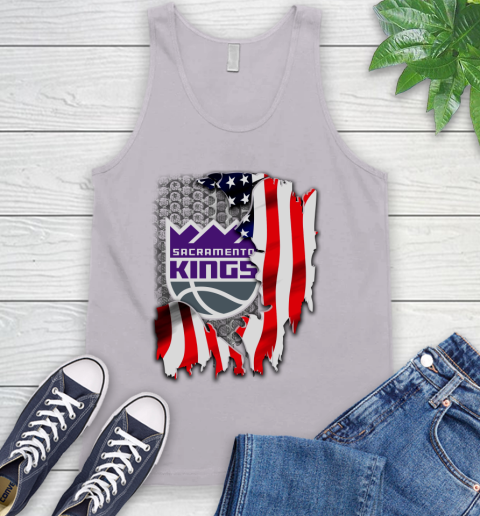 Sacramento Kings NBA Basketball American Flag Tank Top 3