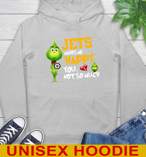 NHL Winnipeg Jets Makes Me Happy You Not So Much Grinch Hockey Sports Hoodie 6