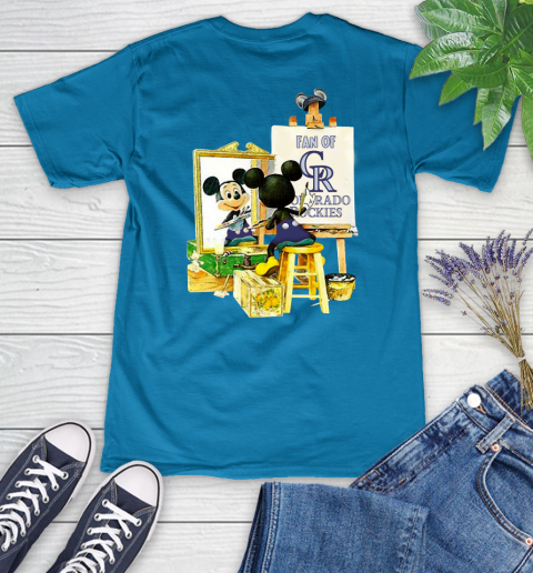 MLB Baseball Colorado Rockies Mickey Drawing Shirt 76