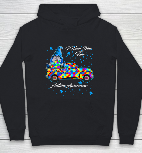I Wear Blue For Autism Awarene Youth Hoodie
