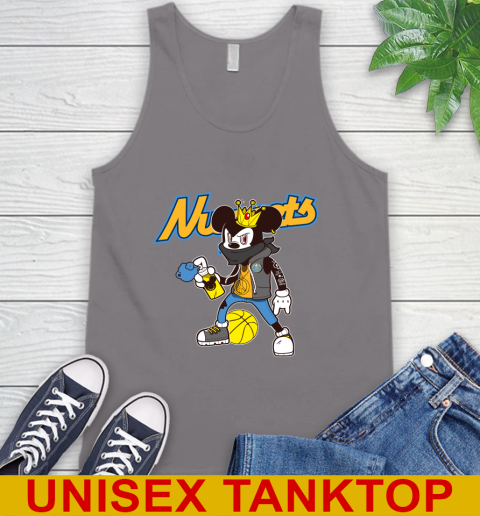 Denver Nuggets NBA Basketball Mickey Peace Sign Sports Tank Top 7