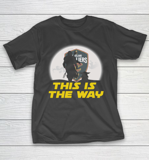 Cleveland Cavaliers NBA Basketball Star Wars Yoda And Mandalorian This Is The Way T-Shirt