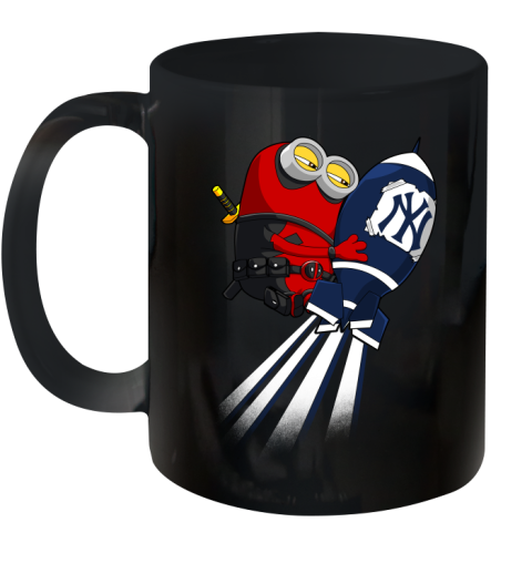 MLB Baseball New York Yankees Deadpool Minion Marvel Shirt Ceramic Mug 11oz