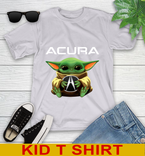 Star Wars Baby Yoda Hugs Acura Car Shirt 100