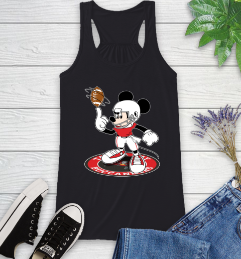 NFL Football Tampa Bay Buccaneers Cheerful Mickey Disney Shirt Racerback Tank