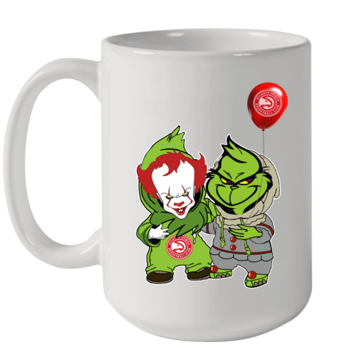 Atlanta Hawks Baby Pennywise Grinch Christmas NBA Basketball Ceramic Mug 15oz