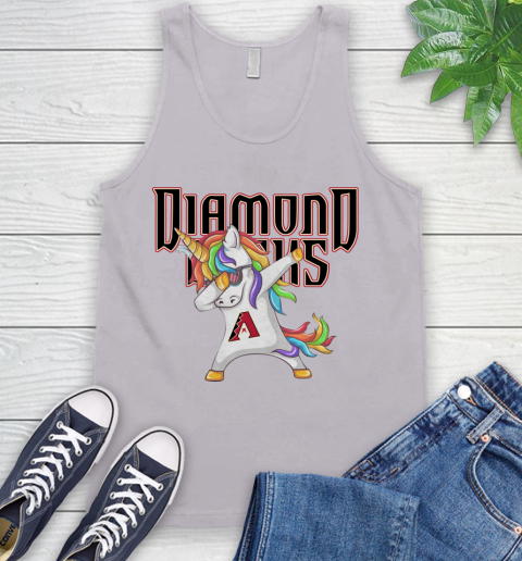 Arizona Diamondbacks MLB Baseball Funny Unicorn Dabbing Sports Tank Top 4