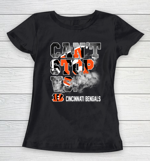NFL Cincinnati Bengals Can't Stop Vs Women's T-Shirt