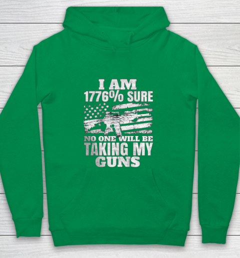 US Flag I m 1776 Sure No One Will Be Taking My Guns Youth Hoodie 4