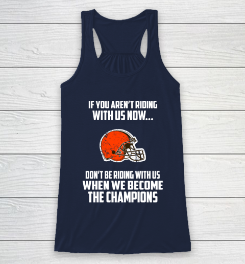 NFL Cleveland Browns Football We Become The Champions Racerback Tank 8