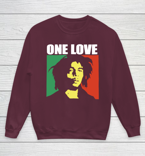 One Love Bob Marley Youth Sweatshirt 4