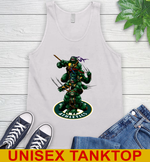 MLB Baseball Oakland Athletics Teenage Mutant Ninja Turtles Shirt Tank Top