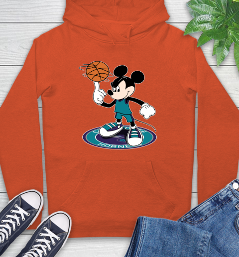 NBA Basketball Charlotte Hornets Cheerful Mickey Disney Shirt Hoodie 5