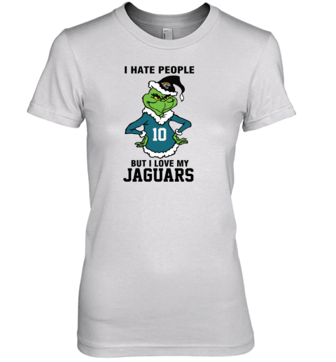 I Hate People But I Love My Jaguars Jacksonville Jaguars NFL Teams Premium Women's T-Shirt