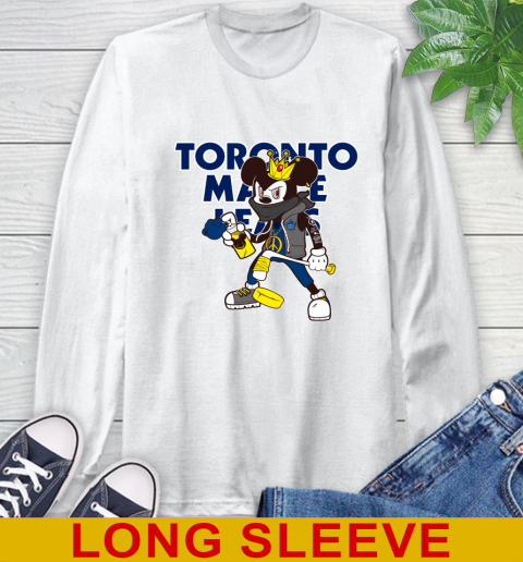 Toronto Maple Leafs NHL Hockey Mickey Peace Sign Sports Long Sleeve T-Shirt