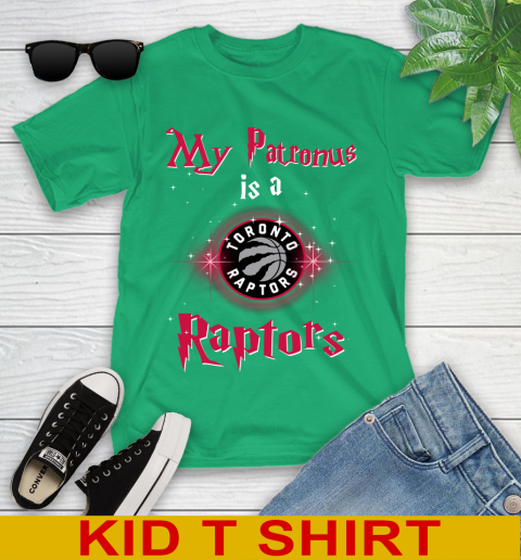 NBA Basketball Harry Potter My Patronus Is A Toronto Raptors Youth T-Shirt 7
