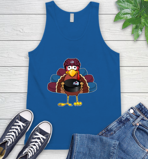 Colorado Avalanche Turkey Thanksgiving Day Tank Top 5