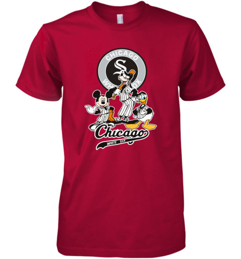 MLB Chicago White Sox Mickey Mouse Donald Duck Goofy Baseball Premium Men's  T-Shirt 